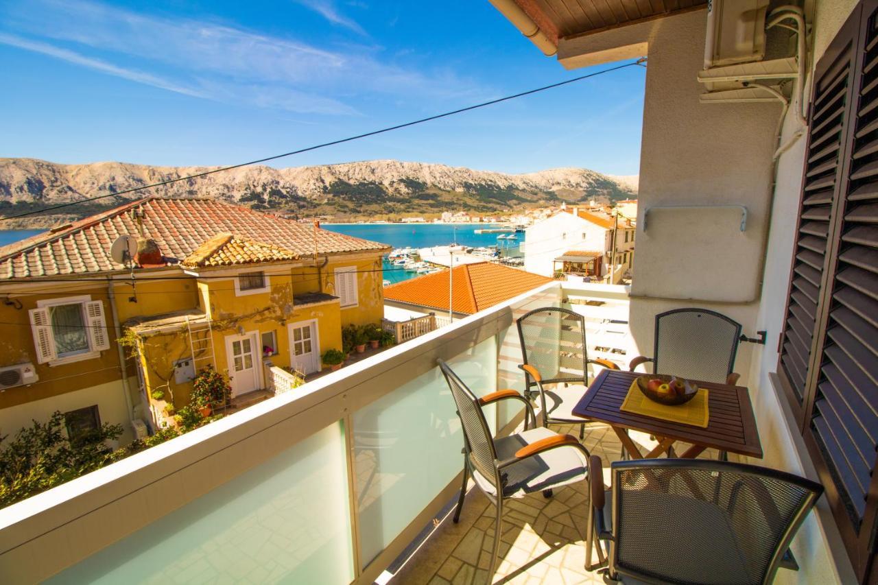 Apartment Mario With Terrace And Sea View Baška Eksteriør bilde